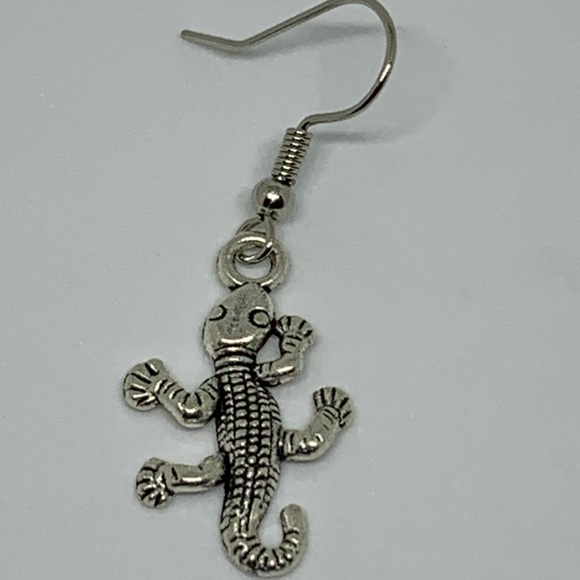 Alloy Alligator Earrings - Picture 2 of 2